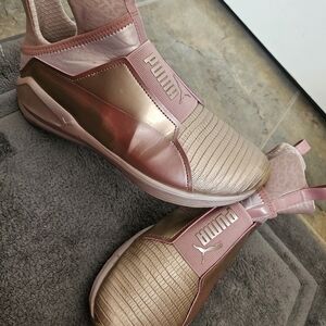 PUMA Women's Pink Slip-On Sneakers